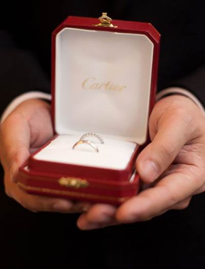 مجموعة فريدة من خواتم الخطوبة والزفاف تصميم Cartier