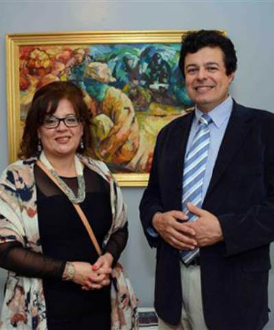  " افتتاح معرض إيمان حكيم " الجوار "