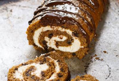 حضري لفائف اليقطين بالشوكولاتة