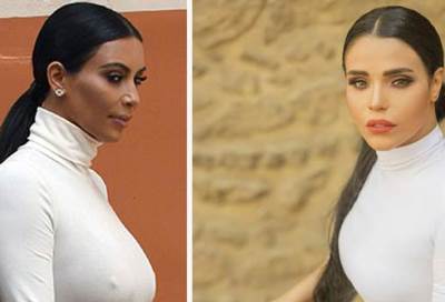 #شرطة_الموضة : أمينة تتشبه بكيم كاردشيان في جلسة تصوير جديدة