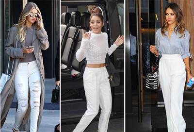 البنطلون الأبيض .. كيف ترتديه؟