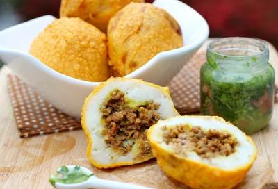 كبة الأرز بالجبنة واللحم