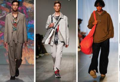 أسبوع لندن الرجالي لربيع وصيف 2019 .. تصاميم ديناميكية مطبوعة بالفنون وبعض الغرابة