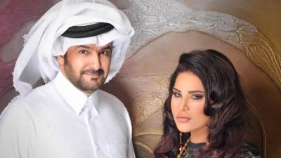 زوج أحلام يتغزل بإطلالتها في حفل السعودية .. إليكِ التفاصيل