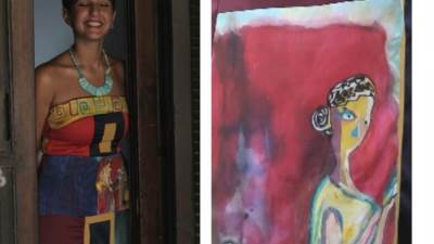 الفن والأقمشة أدوات (سمية أبو العز) لتنمية المجتمع