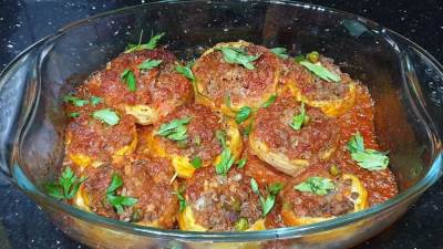 صينية الخرشوف بالبسلة والجزر