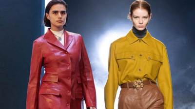 الجلد يسيطر على موضة خريف وشتاء 2022 .. اختارى مايناسبك