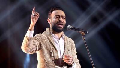 تامر عاشور يشارك إطلالته في حفل JOY AWARDS