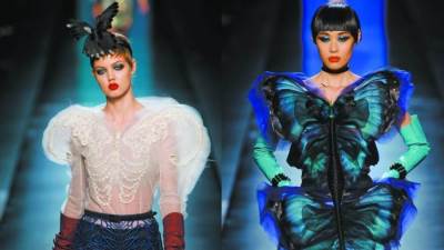 تصميمات "شرنقة الفراشة" تسيطر علي عروض أسبوع الموضة بباريس