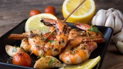 جمبري مشوي بالفرن للرجيم