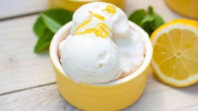 آيس كريم الليمون بأسهل طريقة