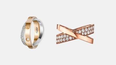 خواتم مزدوجة بتصاميم راقية من أشهر الدور العالمية