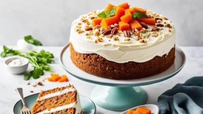 طريقة عمل كيكة الجزر مع الصوص